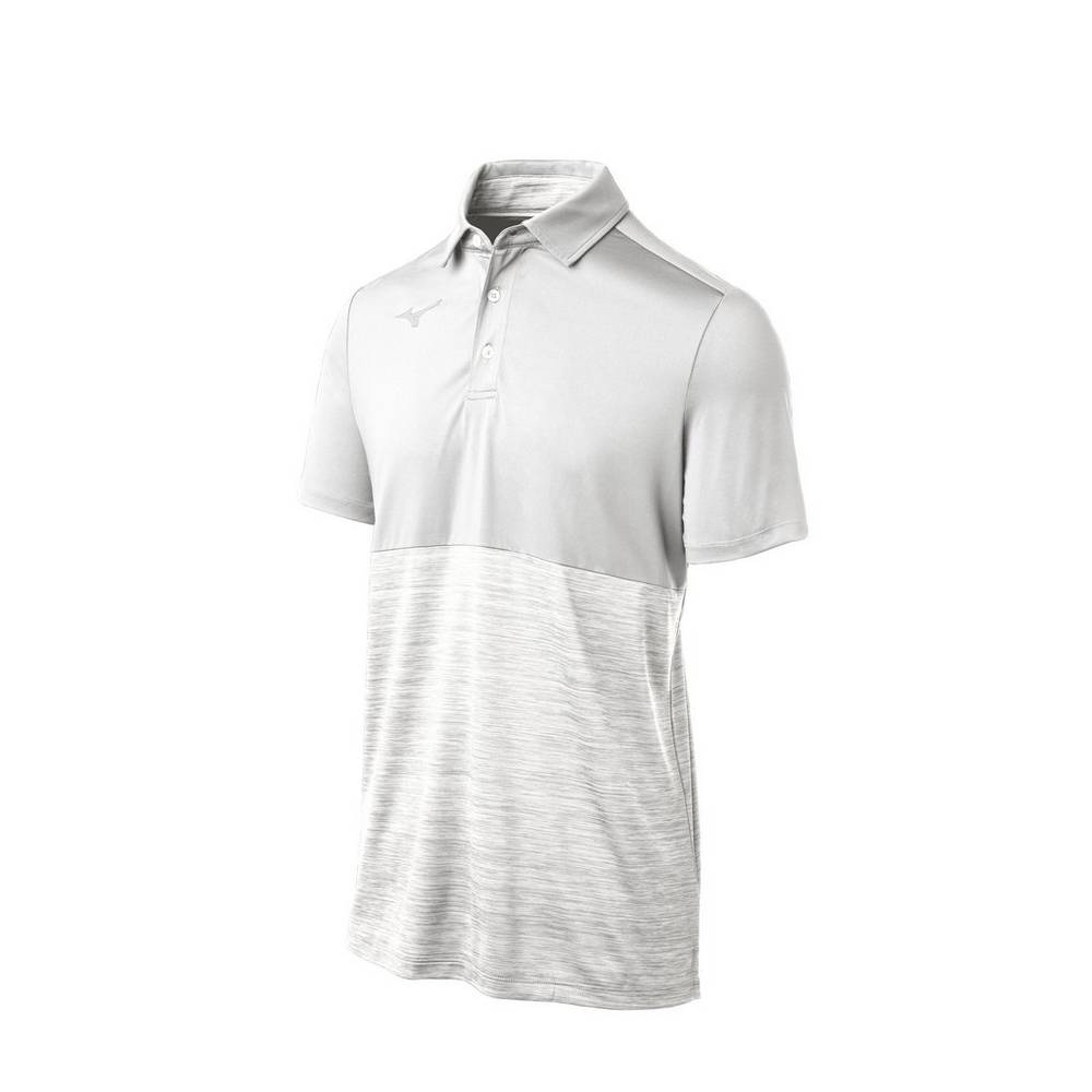 Polo Mizuno Alpha Hombre Blancas Ofertas DGSR-40758